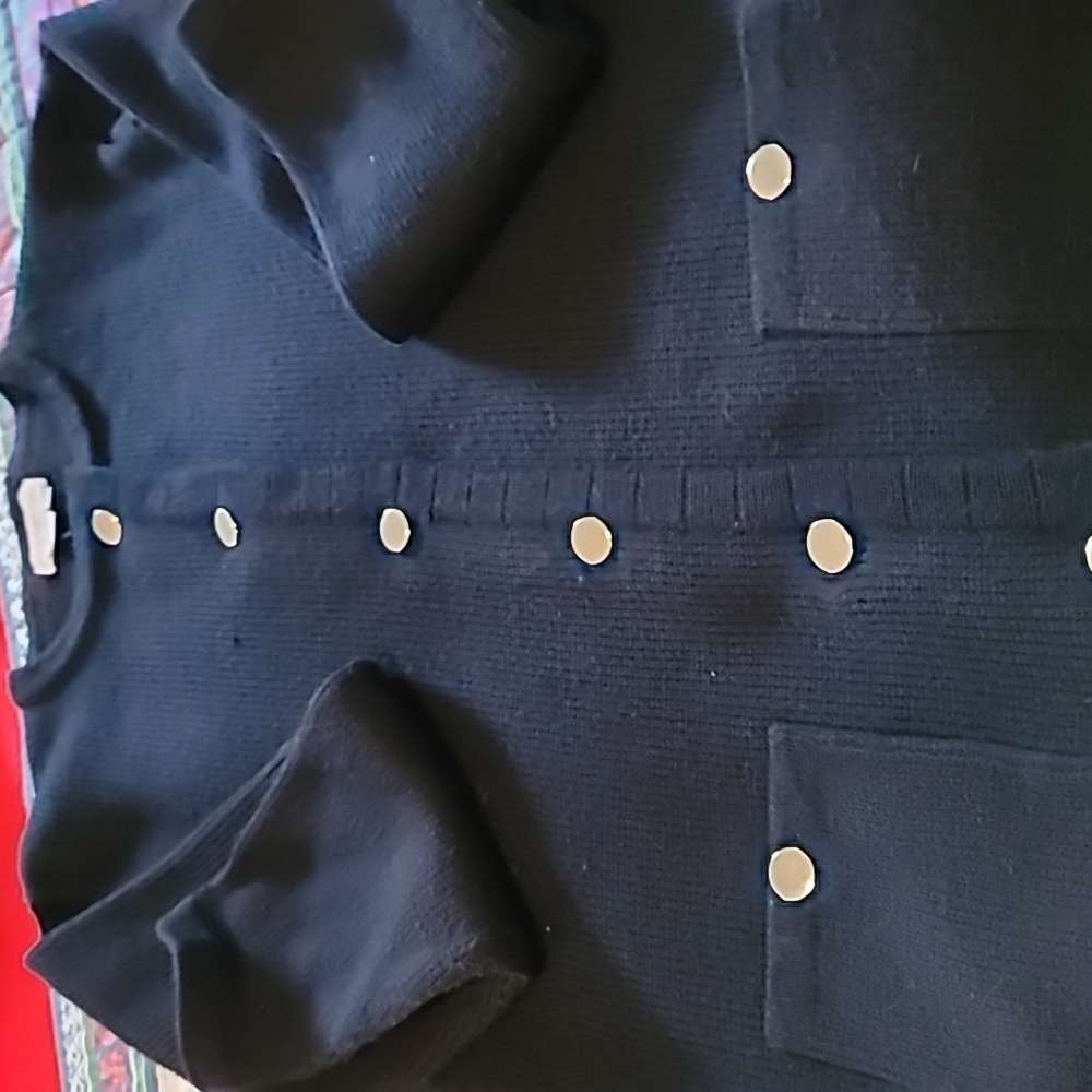 Button Front Acrylic Knit Blazer - Picture 7 of 8